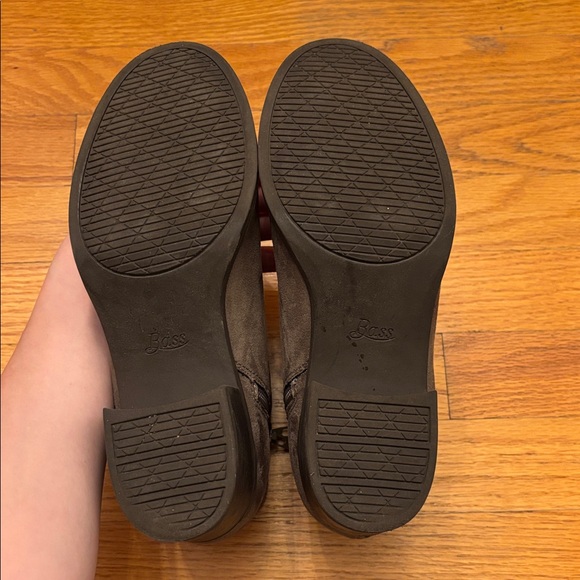 G.H. Bass & Co Sasha Mushroom Suede Ankle Boots Booties 8 Taupe Brown Block Heel - Picture 14 of 16